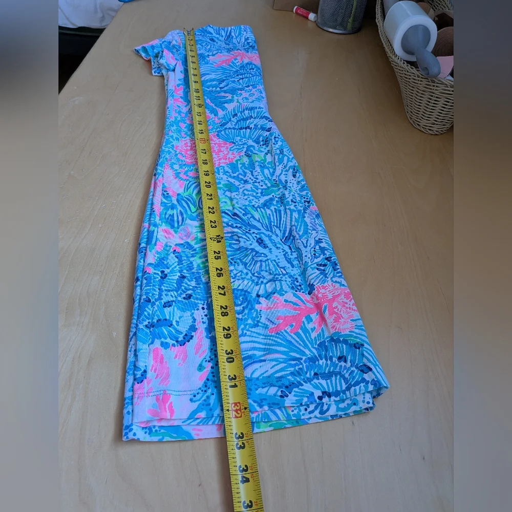 LILLY PULITZER Mini Dress Women Size XS  100% Pima Cotton Made In Peru V Neck - Picture 9 of 10